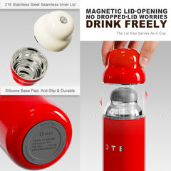 500ml/16.91oz vakuumisoleret vandflaske, gaveemballage, rustfrit stål i matryoshka-dukke-stil, egnet til varme og kolde drikke, bærbar og holdbar, ideel til udendørs rejser, træning, kontor og daglig brug