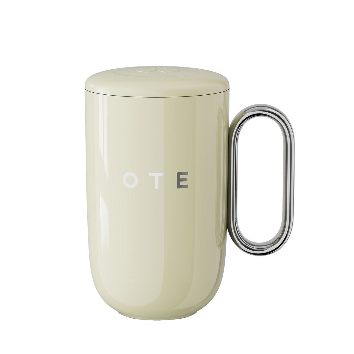 OTE Kaffekrus med hank, 12oz/8oz (350/220ml) isoleret rejsekrus i rustfrit stål, dobbeltvægget genanvendelig kaffekop